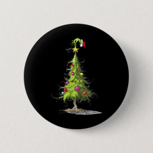 Merry Christmas Tree Christmas S For Women And Men 6 Cm Round Badge