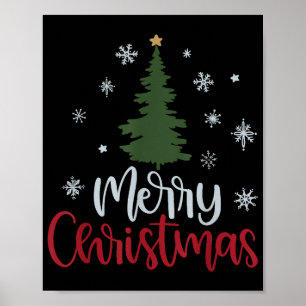 Merry Christmas Tree Christmas Shirts For Women An Poster