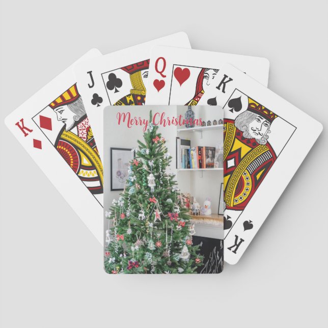 Merry Christmas Tree Classic Playing Cards (Back)