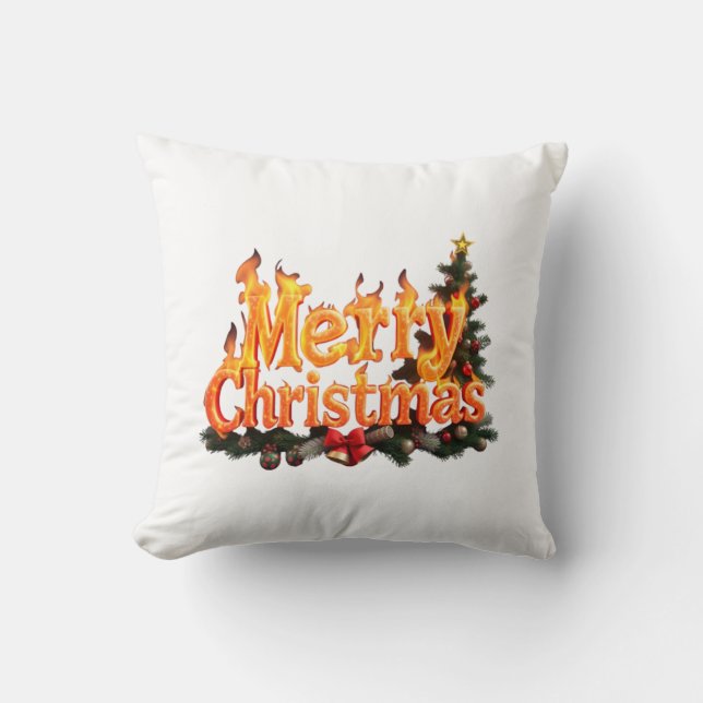 Merry Christmas Tree Cushion (Front)