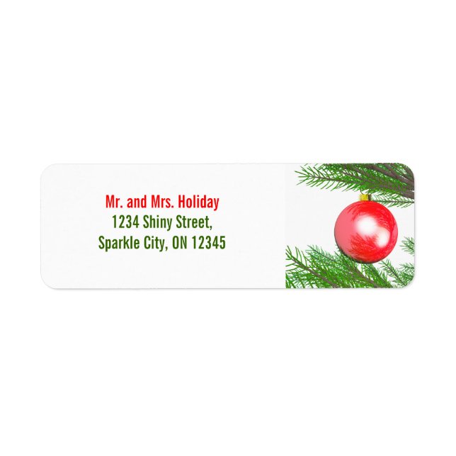 Merry Christmas Tree Decoration (Front)