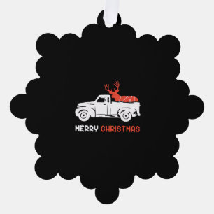 MERRY CHRISTMAS TREE DECORATION CARD