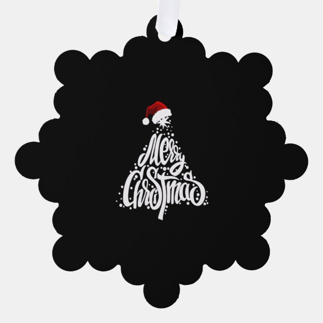 Merry Christmas                              Tree Decoration Card (Front)