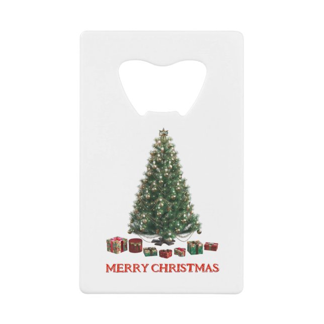 Merry Christmas. Tree (design 1) with gifts (Front)