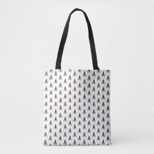 Merry Christmas. Tree (design 1) with gifts Tote Bag