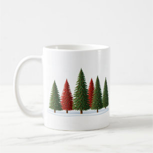 Merry Christmas Tree: Festive and Artistic Designs Coffee Mug