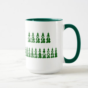 Merry Christmas Tree Font Mug