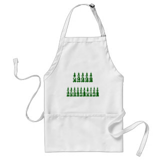 Merry Christmas Tree Font Standard Apron