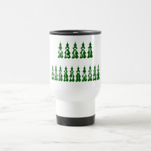 Merry Christmas Tree Font Travel Mug