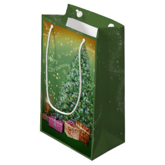 Merry Christmas Tree Gift Bag