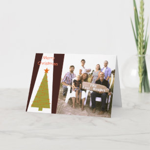 Merry Christmas Tree Holiday Card