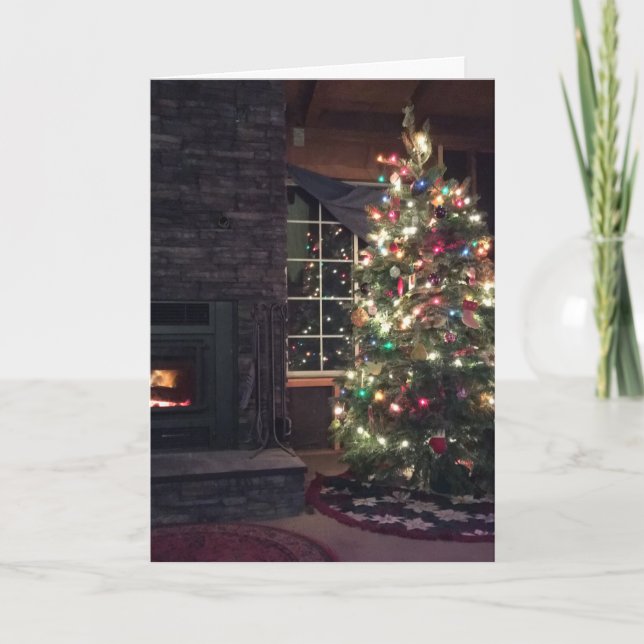 Merry Christmas Tree Holiday Card (Front)