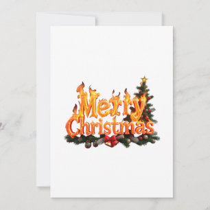 Merry Christmas Tree Holiday Card