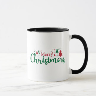 Merry Christmas Tree Holiday Mug, 11 oz Mug