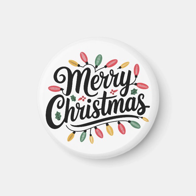 Merry Christmas tree Magnet (Front)