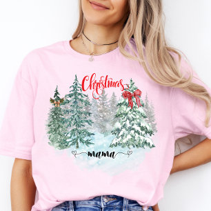 Merry Christmas Tree Mama Cute Xmas Mother Gift  T-Shirt