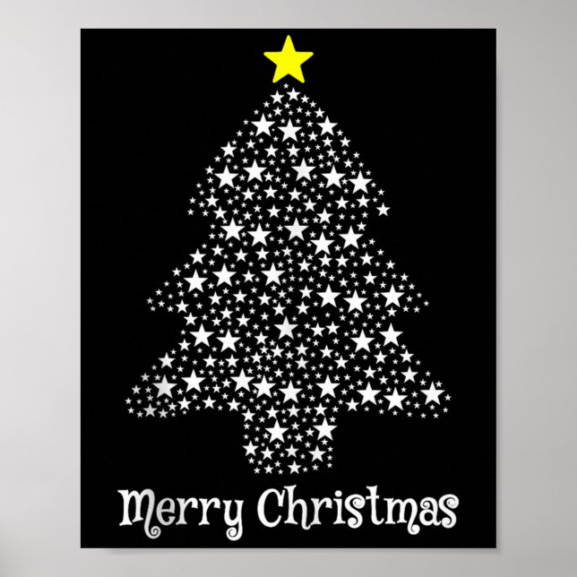 Merry Christmas Tree Matching Family Santa Xmas Ho Poster (Front)