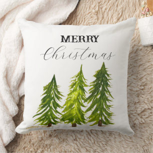 Merry Christmas tree Merry Winter Festive Cushion