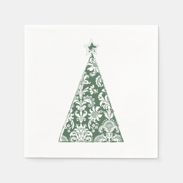 Merry Christmas Tree Napkin (Front)