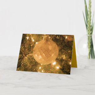 Merry Christmas Tree Ornament Holiday Card
