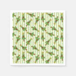 Merry Christmas Tree Party Napkins