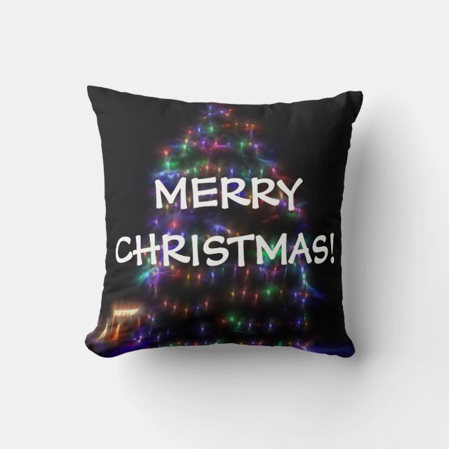 Merry Christmas tree pillow (Front)
