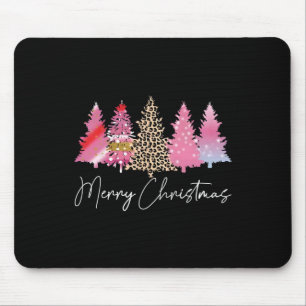 Merry Christmas Tree Pink Christmas Bright Xmas Ho Mouse Mat