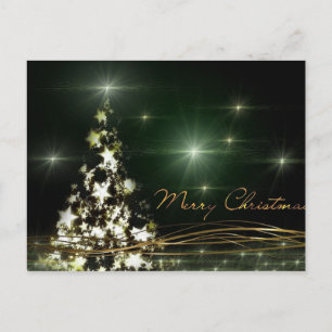 Merry Christmas Tree Postcard