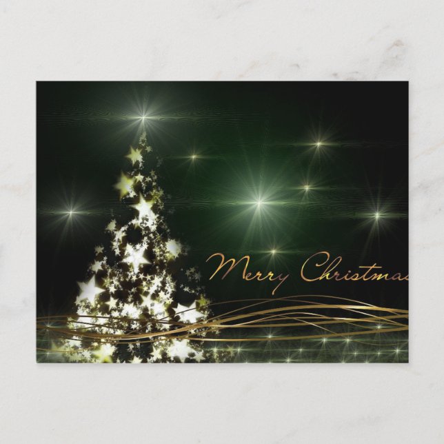 Merry Christmas Tree Postcard (Front)