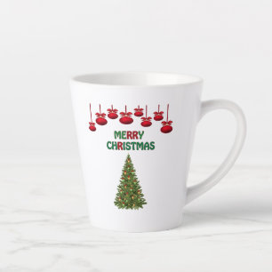 Merry Christmas Tree Presents Festive Holiday  Latte Mug