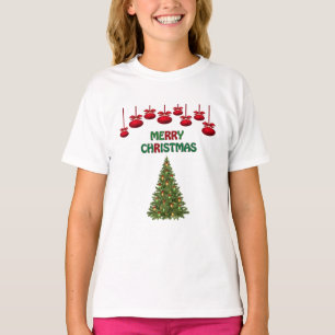 Merry Christmas Tree Presents Festive Holiday  T-Shirt