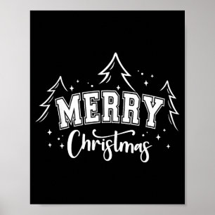 Merry Christmas Tree Santa Xmas Family Matching Pa Poster