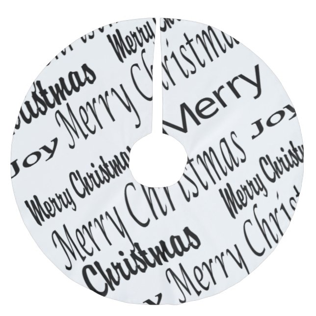Merry Christmas Tree Skirt  (Front)