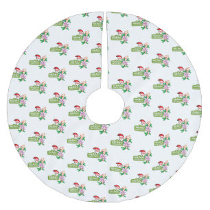 Merry Christmas Tree Skirt Santa Claus