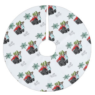 Merry Christmas Tree Skirt Snowman