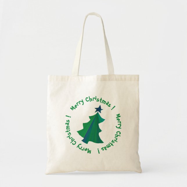 Merry Christmas! Tree Tote Bag (Front)