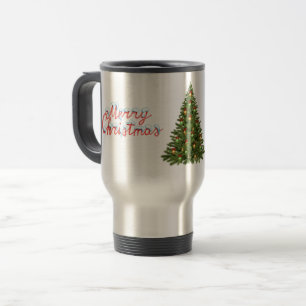 Merry Christmas Tree Travel Commuter Coffee Mug