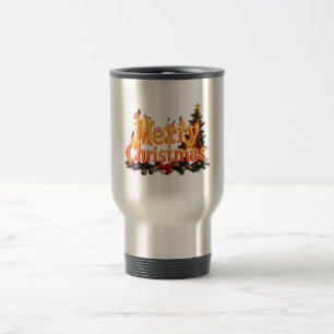 Merry Christmas Tree Travel Mug