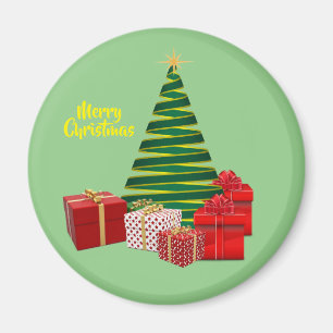 Merry Christmas ~ Tree with Gifts Magnet