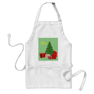 Merry Christmas ~ Tree with Gifts Standard Apron