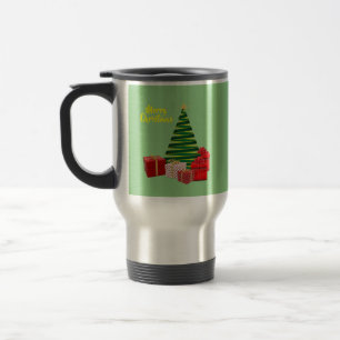 Merry Christmas ~ Tree with Gifts Travel Mug
