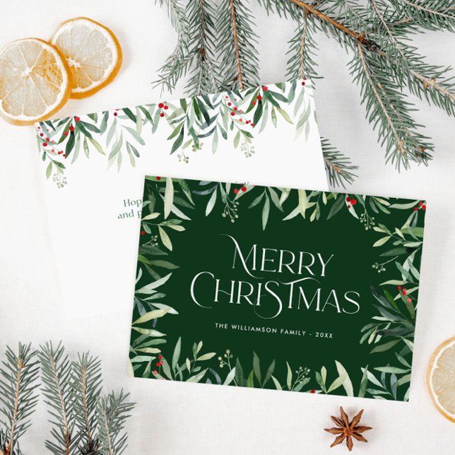 Merry Christmas trendy lettering card (Creator Uploaded)