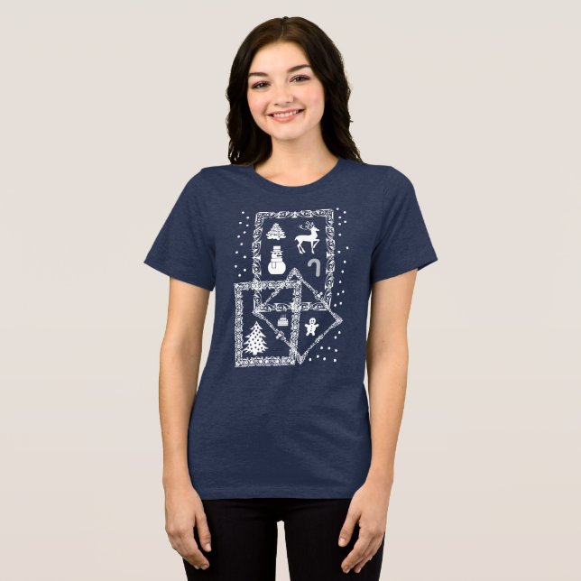 Merry Christmas  Tri-Blend Shirt (Front Full)
