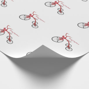Merry Christmas Tricycle Wrapping Paper