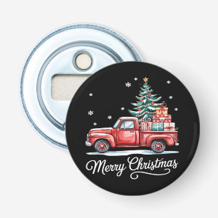 Merry Christmas Truck Funny Tree Essential Bottle Opener