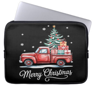 Merry Christmas Truck Funny Tree Essential Laptop Sleeve
