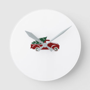 **MERRY CHRISTMAS "TRUCK STYLE"** CLOCK