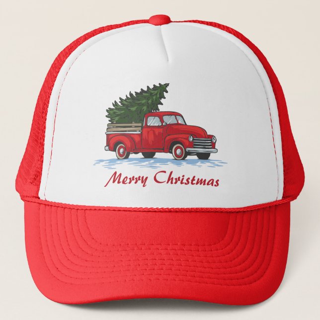 Merry Christmas Trucker Hat (Front)