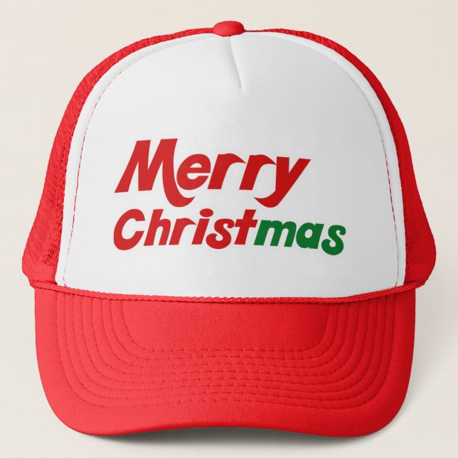 Merry Christmas Trucker Hat (Front)