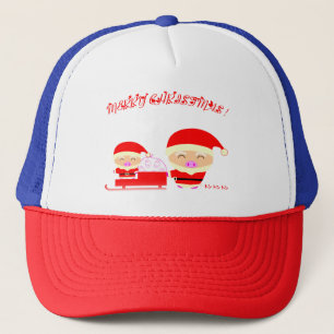 Merry christmas trucker hat